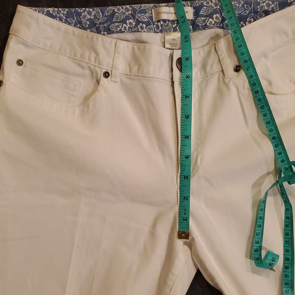 Christopher & Banks Signature Slimming Colored Denim Shaped Fit Skimmer capris - Picture 5 of 6